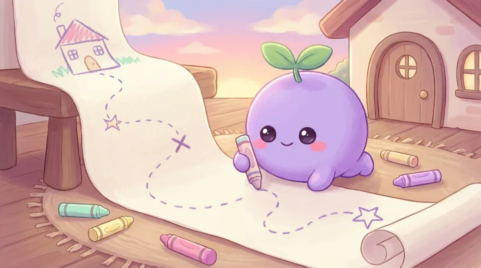 The dreamling redrawing a gentler route on a paper map at a picnic table
