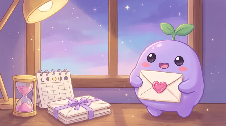 The dreamling sealing a letter